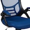 Flash Furniture Office Chair, Mesh, Blue HL-0016-1-BK-BL-GG - alternate 7
